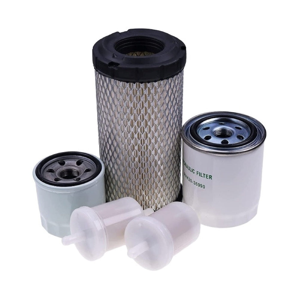 Maintenance Filter Kit 77700-05386 compatible with Kubota Tractor BX23S BX1870 BX1880 BX2370 BX2380